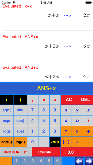 ISymAlgebra Screenshot 1