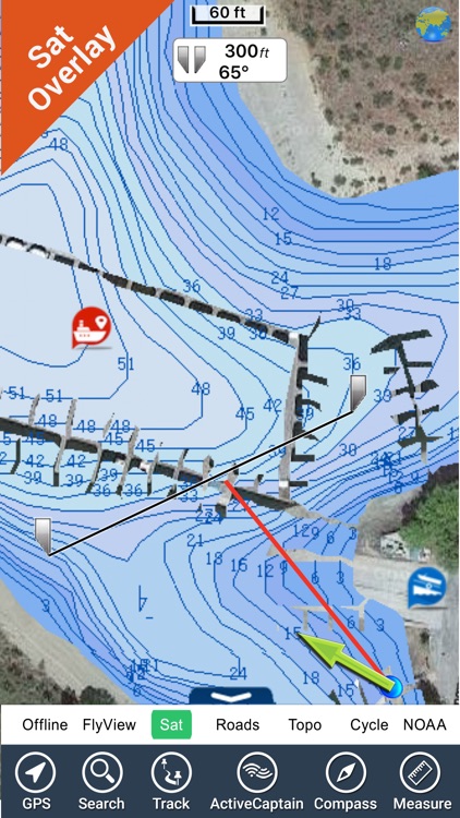 Franklin D. Roosevelt lake HD GPS fishing charts