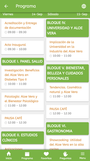 Congreso Europeo de Aloe Vera(圖3)-速報App