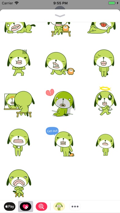 Grumpy Dog Animated Stickers screenshot 2