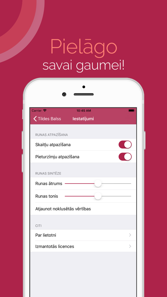 #6. Tildes Balss (iOS) 由: Tilde.com
