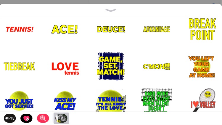 C'mon!!! Tennis Stickers