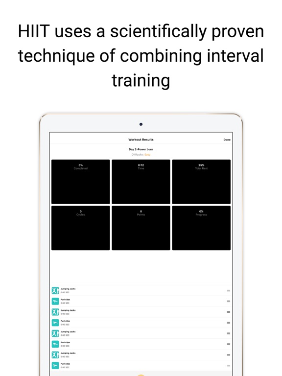 HIIT - 30 Days of Challenge iPad screenshot 5 - Health & Fitness app