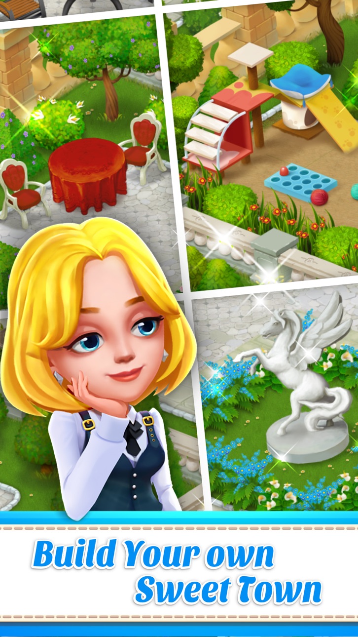 Town Story - Match 3 Puzzle Hack screenshot 4 - iOS game interface
