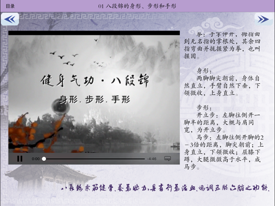 Screenshot #6 pour 养生气功-武术名家视频讲解示范