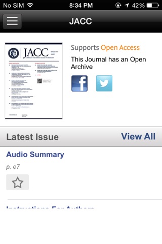 JACC Journals screenshot 3