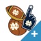 NotreDame Fighting Irish Pro Selfie Stickers app lets you add awesome licensed NotreDame Fighting Irish Pro graphics to your selfies and other images