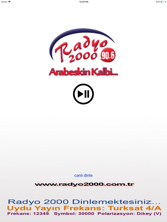 Radyo 2000 90.6 App Store'da