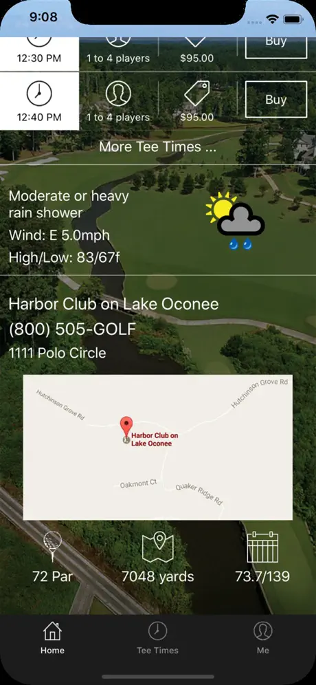Harbor Club Tee Times