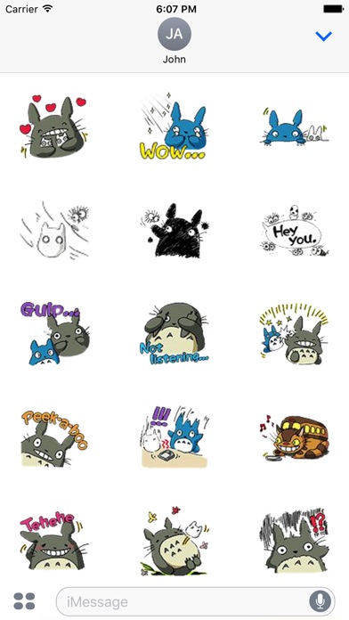 Totoro Emotions Stickers screenshot 3