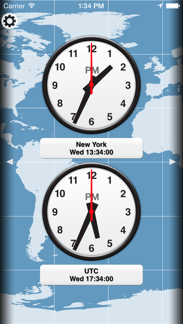 Screenshot #1 pour Horloge Mondiale Lite