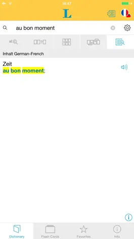 Game screenshot Big German French Dictionary apk