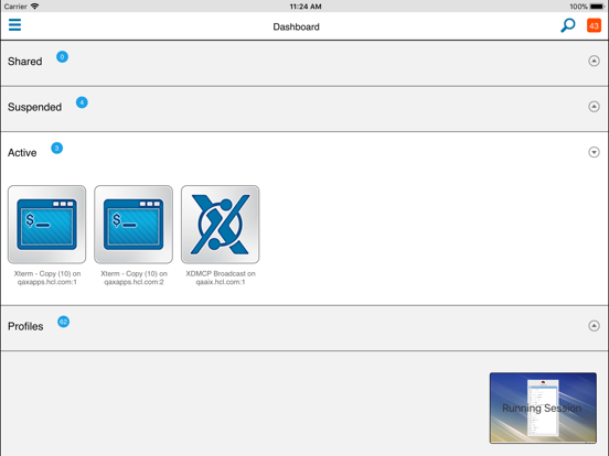 Exceed TurboX 11.5 Client app screenshot