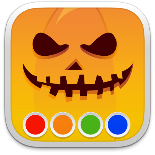 Coloring Book - Halloween icon