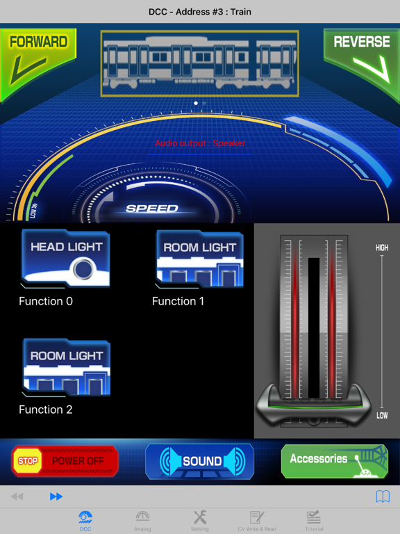 e-Train controller iPad screenshot 1 - Entertainment app