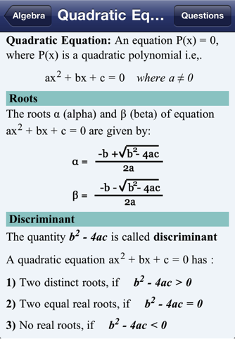 Algebra for PRAXIS® Test screenshot 4