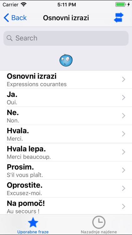 Phrases utiles français-slo