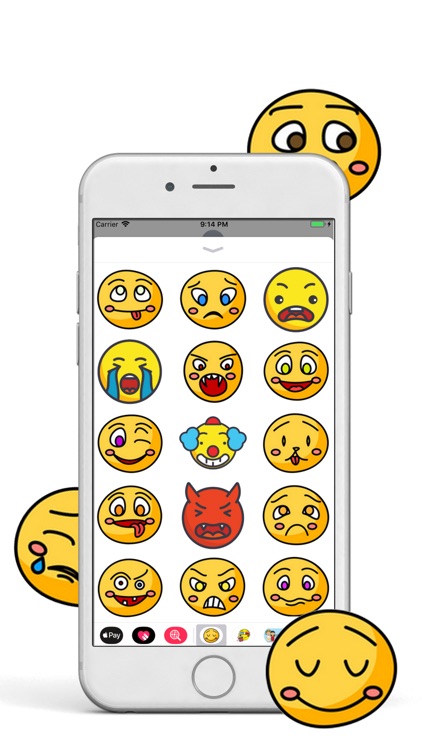 Hand Drawn Cute Emoji Sticker