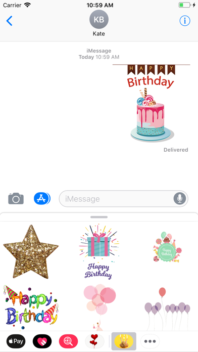 Happy Birthday 2018 Stickers screenshot 2