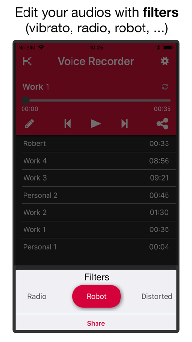 Screenshot #2 pour Voice & Audio Recorder PRO