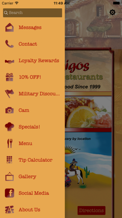 Screenshot #2 pour 3 Amigos Mexican Restaurants