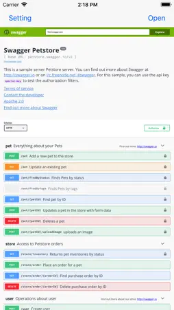 SwaggerViewer screenshot 1