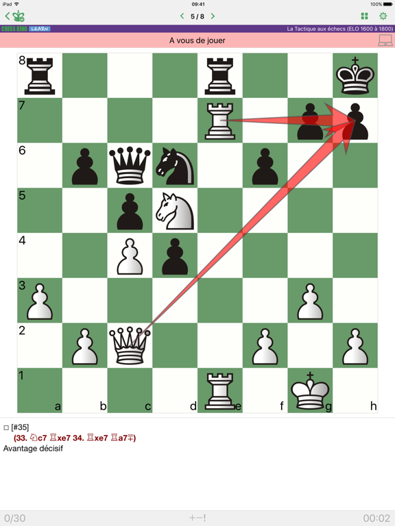 Screenshot #4 pour Tactique aux échecs 1600-1800