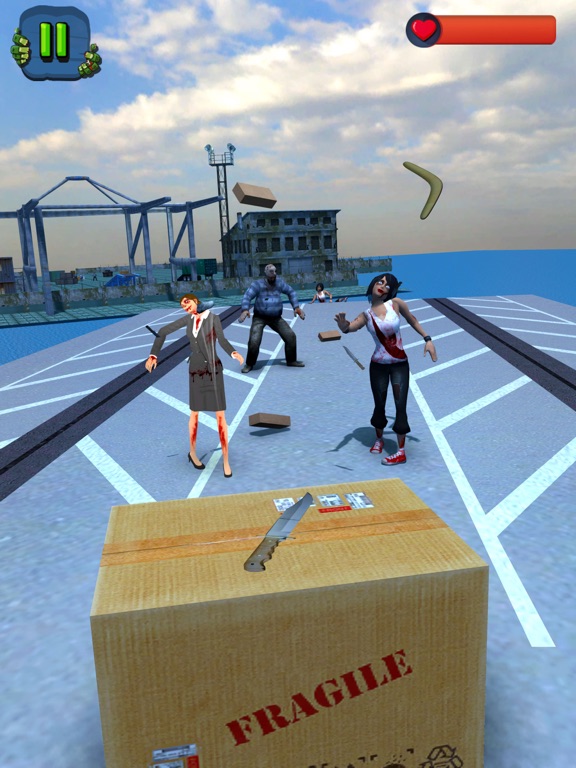Flick n'Shoot Zombies iPad screenshot