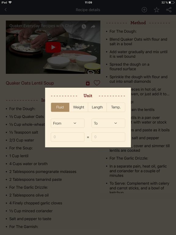 Quaker Arabia Recipes iPad screenshot