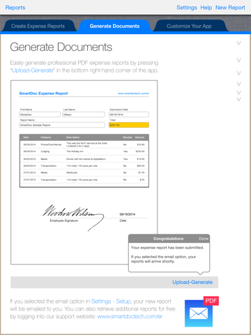 SmartDoc Expense Report screenshot 2