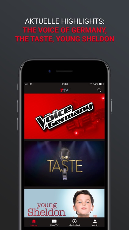 7TV - Mediathek, TV Livestream