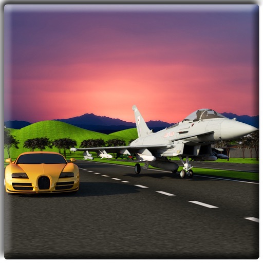 Jet Plane Vs Car Racing 3D