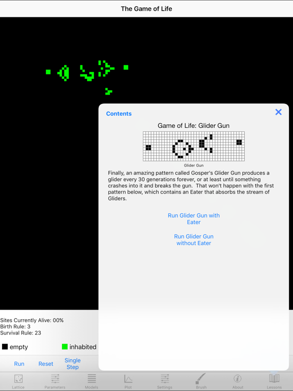 SPEEDSim: Spatial Population Dynamics Simulator iPad screenshot