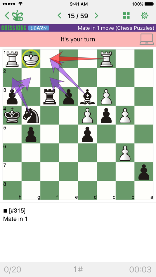 #1. Mate in 1 move (Chess Puzzles) (iOS) 由: Chess King