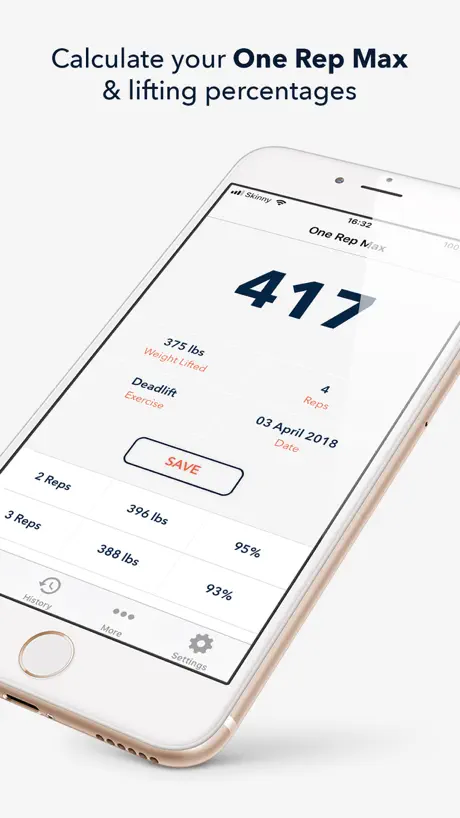 One Rep Max - 1RM Calculator
