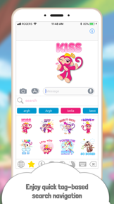 Fingerlings Emoji Stickers screenshot