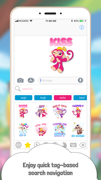 Fingerlings Emoji Stickers screenshot 3