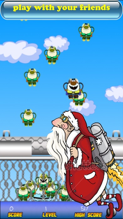 Santa Claus Jetpack Sky Dive screenshot 4