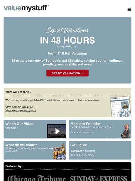 ValueMyStuff Appraisals