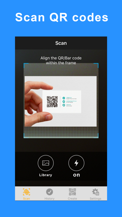 Screenshot #1 pour QR Scanner & Generator -Simple,Easy to use!