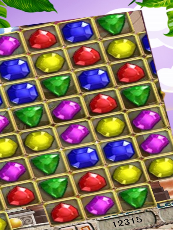 Jewels Jungle Game iPad screenshot