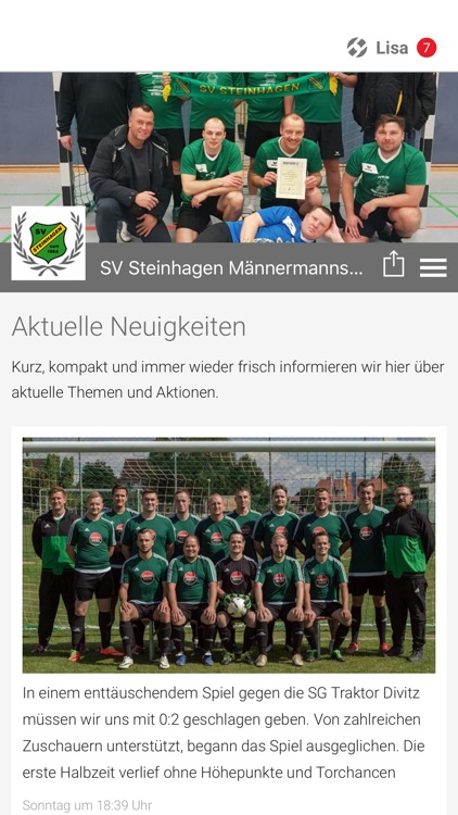 SV Steinhagen Männermannschaft