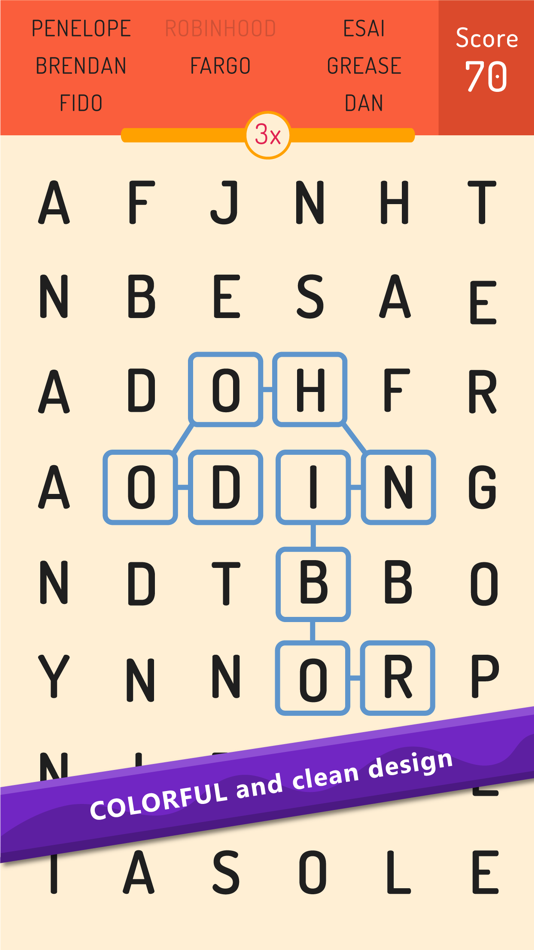 #5. Word Search Games (iOS) 由: BlackLight Studio Works