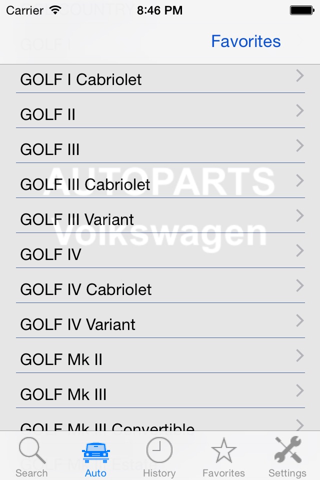Autoparts for Volkswagen screenshot 2