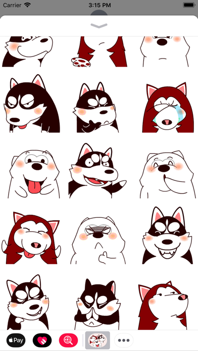 Dog Crew Animated Stickers iPhone screenshot 2 - Stickers app