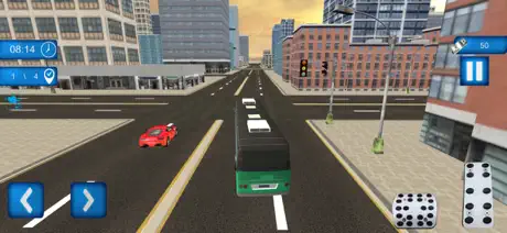 Modern Bus Coach Driving