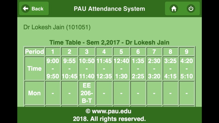 PAU Attendance System screenshot-3