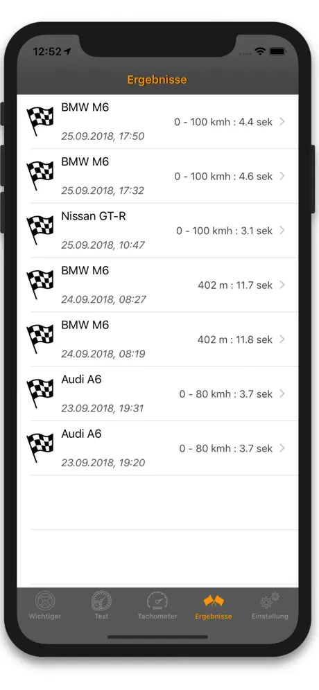 Test-Drive GPS: HUD Tachometer