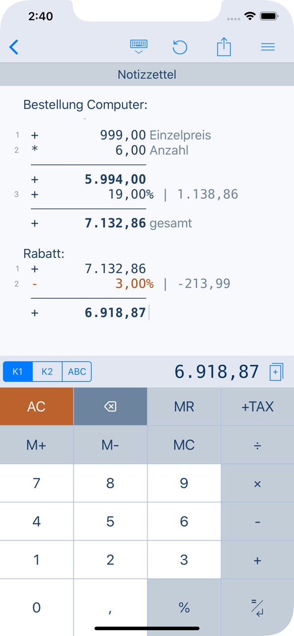 iPhone screenshot