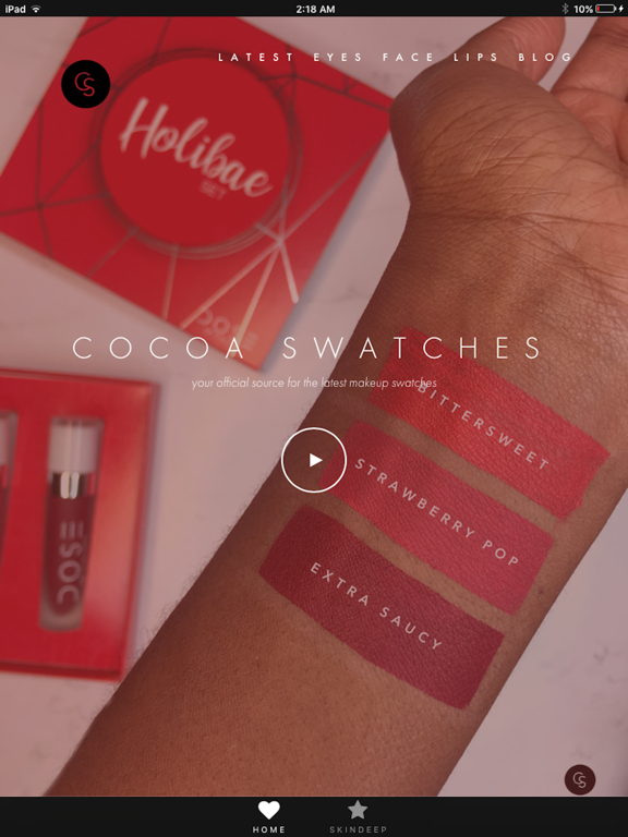 Cocoa Swatches iPad screenshot 2 - Lifestyle app